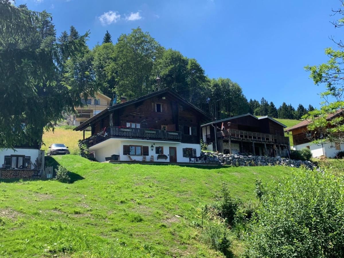 Ferienwohnungen Im Blockhaus Metzler Schwarzenberg im Bregenzerwald Buitenkant foto