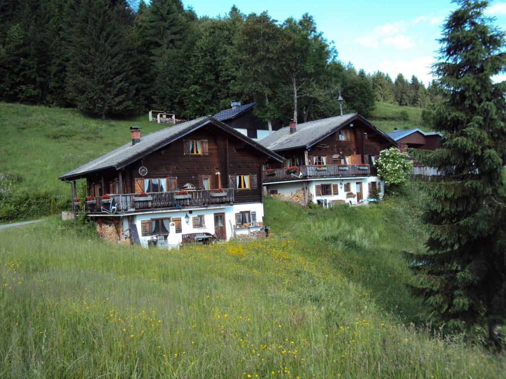 Ferienwohnungen Im Blockhaus Metzler Schwarzenberg im Bregenzerwald Buitenkant foto