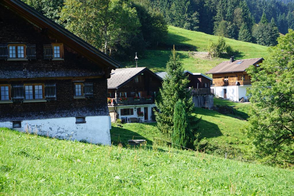 Ferienwohnungen Im Blockhaus Metzler Schwarzenberg im Bregenzerwald Buitenkant foto