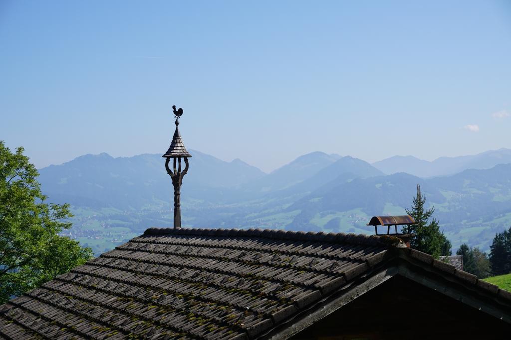 Ferienwohnungen Im Blockhaus Metzler Schwarzenberg im Bregenzerwald Buitenkant foto