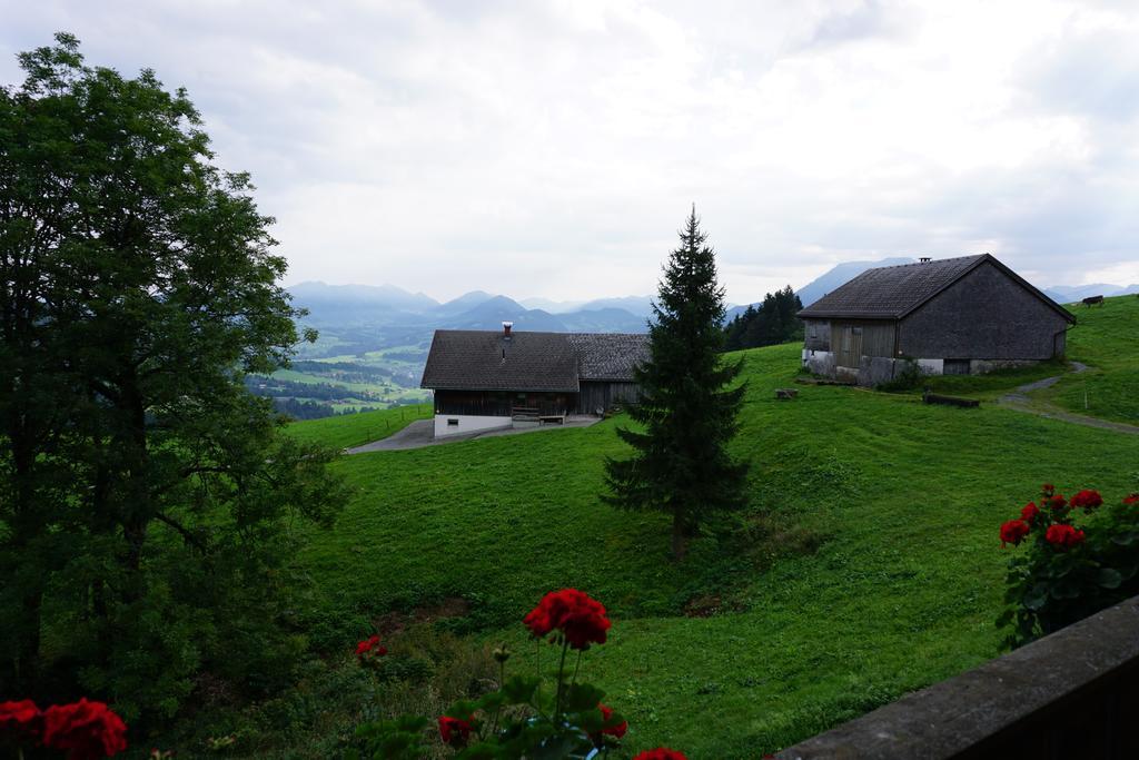 Ferienwohnungen Im Blockhaus Metzler Schwarzenberg im Bregenzerwald Buitenkant foto