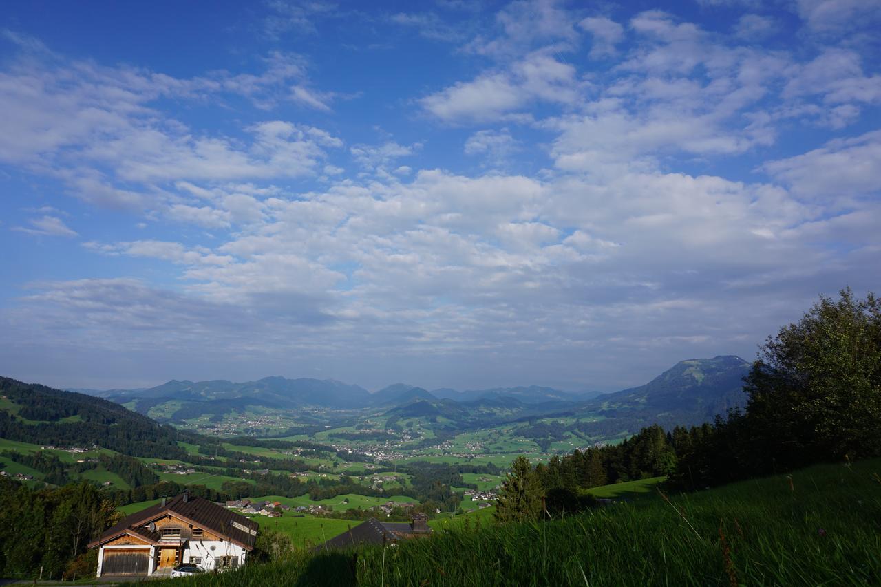 Ferienwohnungen Im Blockhaus Metzler Schwarzenberg im Bregenzerwald Buitenkant foto